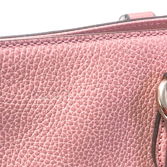 Gucci Pink Leather Bamboo Tassel Calf Tote - Picture 7 of 16